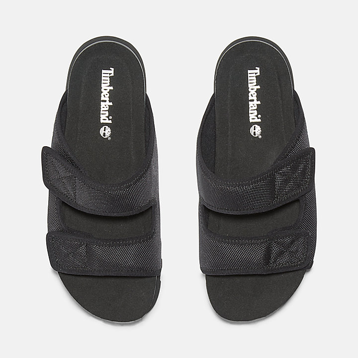 Santa Monica Sunrise Sandale für Damen mit Doppelriemchen in Schwarz