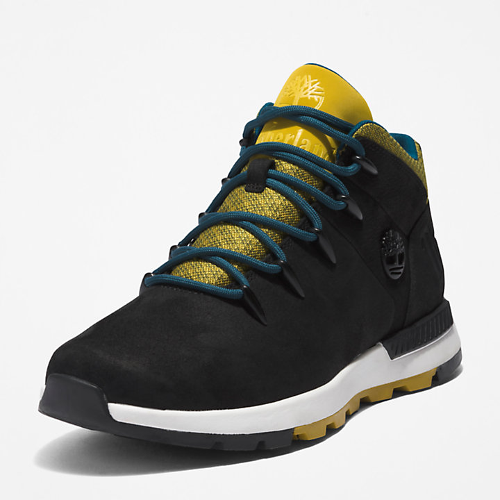 Sprint Trekker Hiking Boot for Men in Black and Yellow-