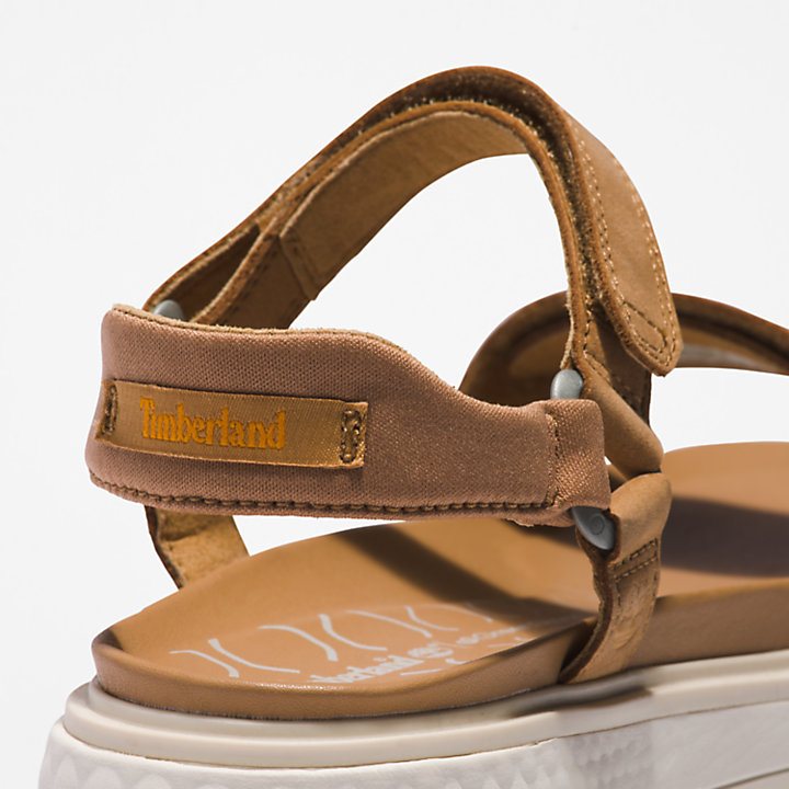 Ray City Ankle Strap Sandaal voor dames in bruin-