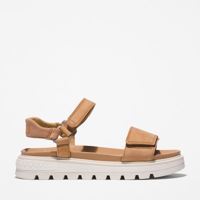 Timberland Greenstride Ray City Ankle-strap Sandal For Women In Beige Brown
