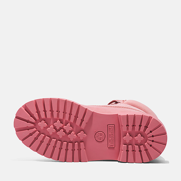 Scarponcino Impermeabile Stringato Timberland® Premium 6-Inch da Bambino (dal 30,5 al 35) in rosa
