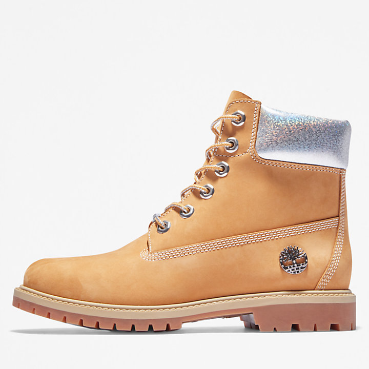 Timberland® Heritage 6 Inch Boot for Women in Yellow/Silver-