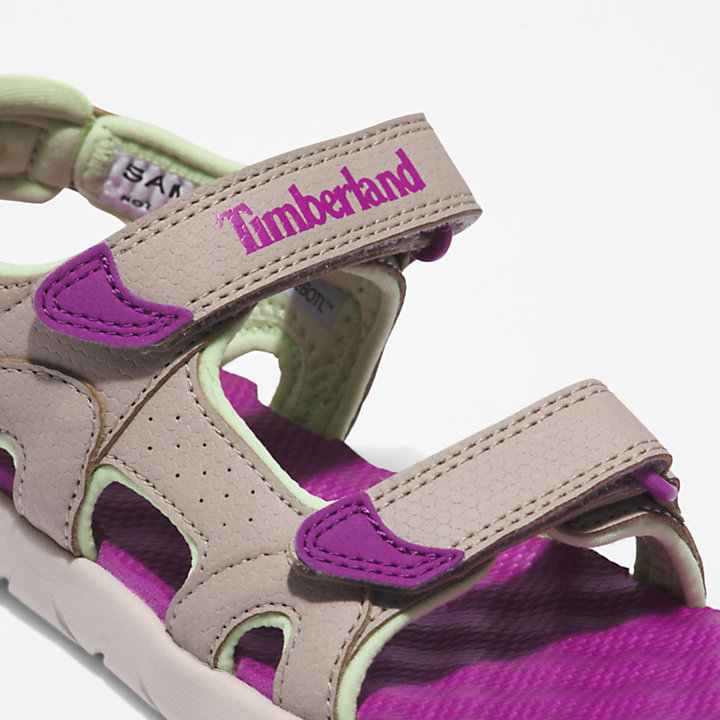 Perkins Row Double-strap Sandal for Youth in Purple-