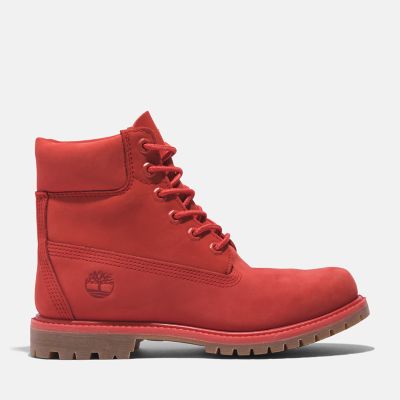 Timberland 50th Edition Premium 6 Inch Waterdichte Boot Voor Dames In Rood Rood