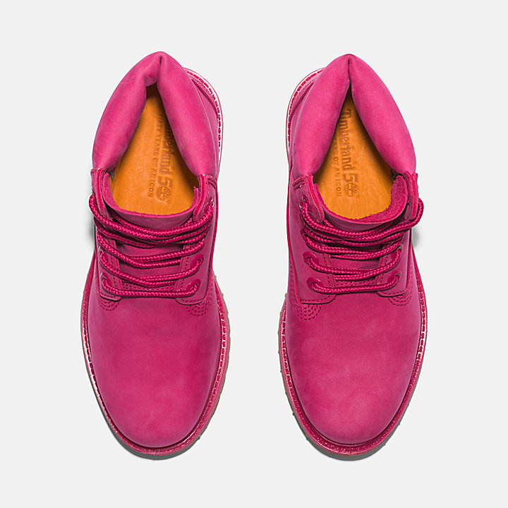 Timberland® 50th Edition Premium 6-Inch Waterproof Boot for Women in Dark Pink