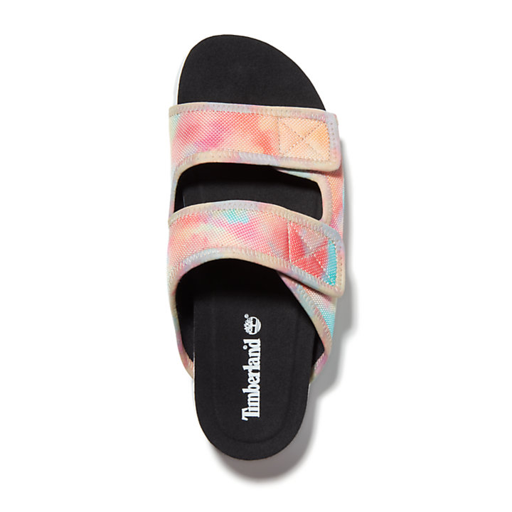 Santa Monica Sunrise Slide Sandal for Women in Tie Dye-