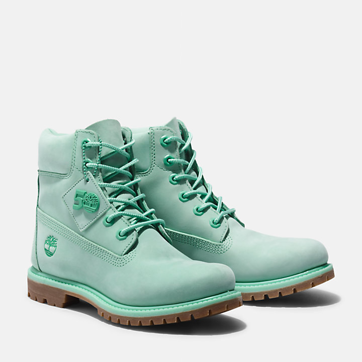Timberland® 50th Edition Premium 6-Inch Waterproof Boot for Women in Teal-