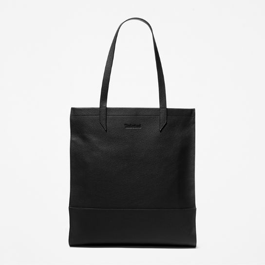 Large Contemporary Leather Tote for Women in Black | Timberland