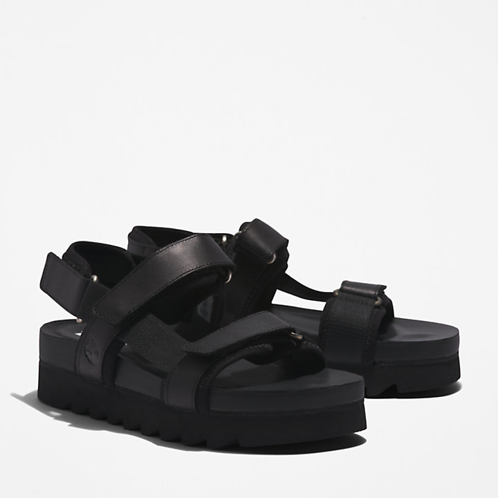 Sandalo con Cinturino Posteriore Santa Monica Sunrise da Donna in colore nero-