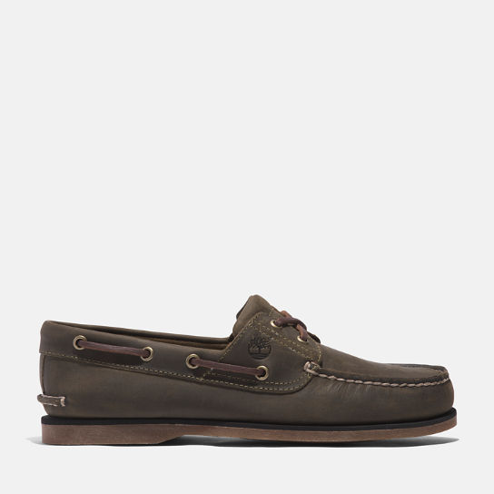 Classic Boat Shoe for Men in Green | Timberland