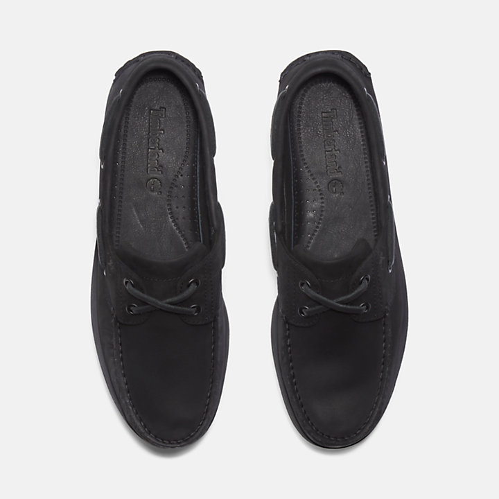 Classic Boat Shoe for Men in Black-