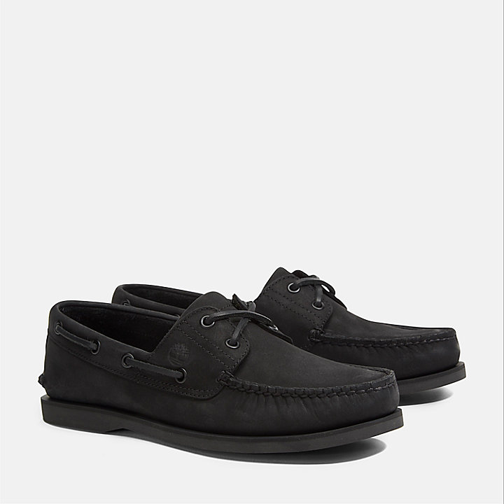 Classic Boat Shoe for Men in Black