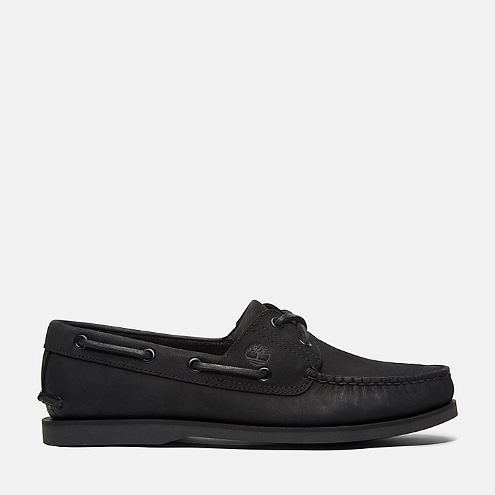 Classic Boat Shoe for Men in Black