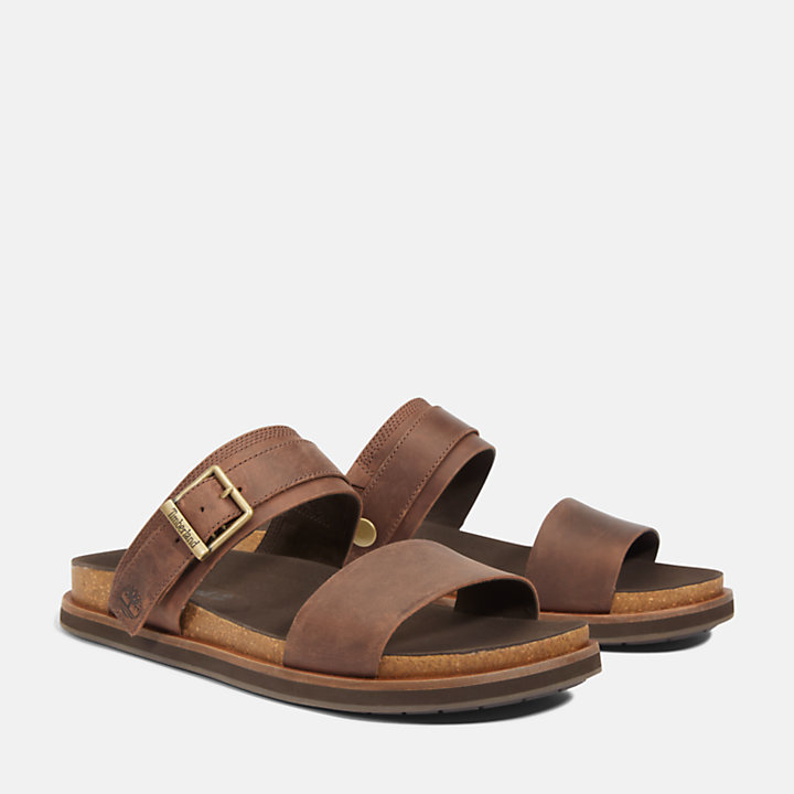 Amalfi Vibes Two-strap Sandal for Men in Brown-