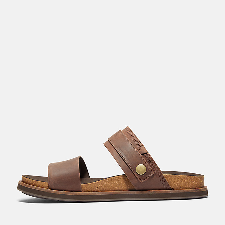 Amalfi Vibes Two-strap Sandaal voor heren in bruin