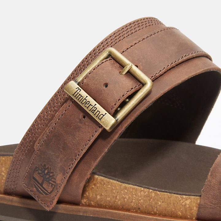 Sandalias de Doble Tira Amalfi Vibes para Hombre en marrón-