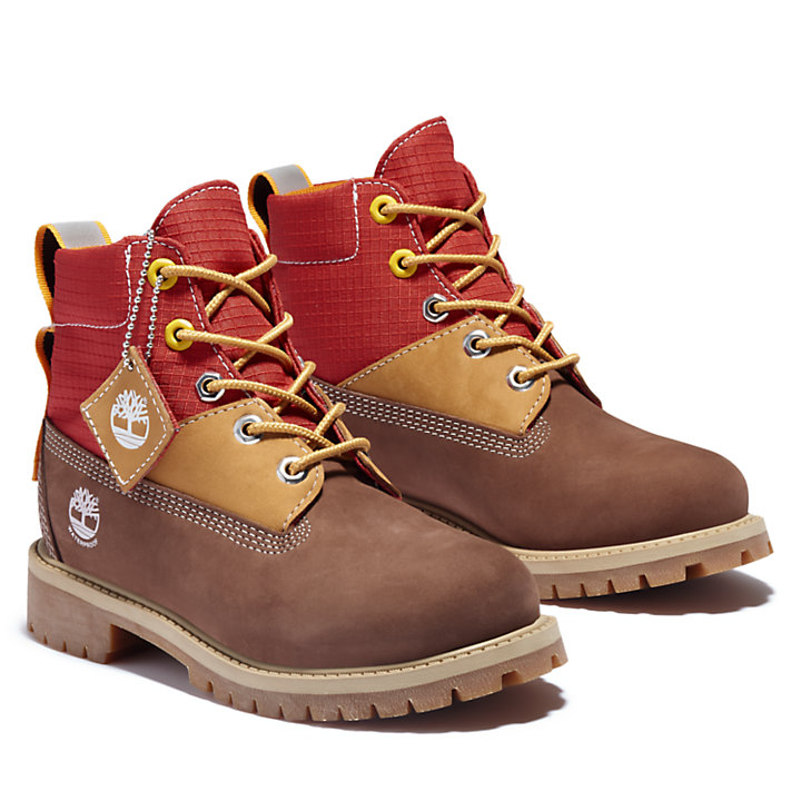 6-Inch Winter Boot Premium pour enfant en marron-