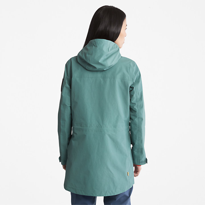 Waterproof Utility Jacket for Women in Teal-