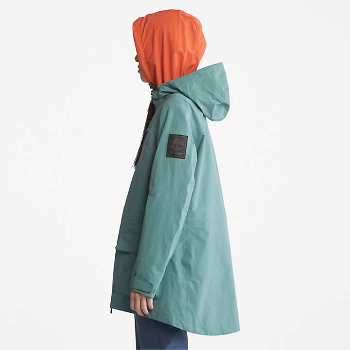 Waterproof Utility Jacket for Women in Teal-