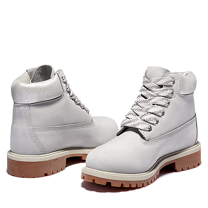 Premium 6 Inch Boot for Junior in Light Grey