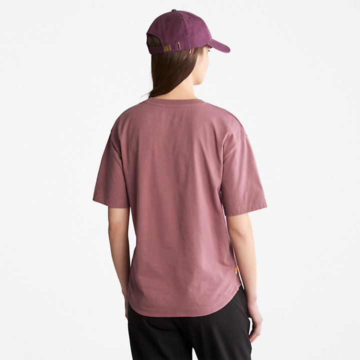 T-Shirt mit Logografik für Damen in Pink-