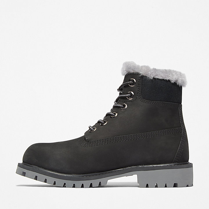 Timberland® Premium 6 Inch Waterproof Winter Boot for Junior in Black