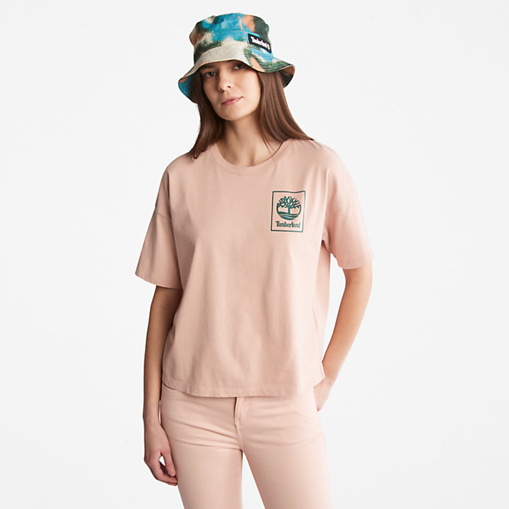 Camiseta con Logotipo en la Espalda para Mujer en rosa | Timberland