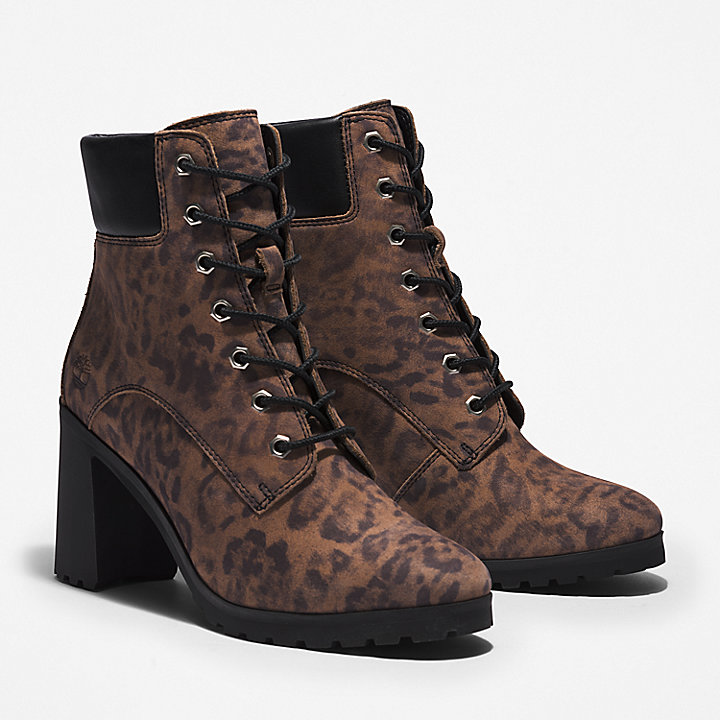 Allington Heeled 6 Inch Boot for Women in Animal Print