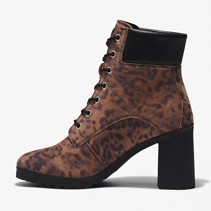 Allington Heeled 6 Inch Boot for Women in Animal Print-
