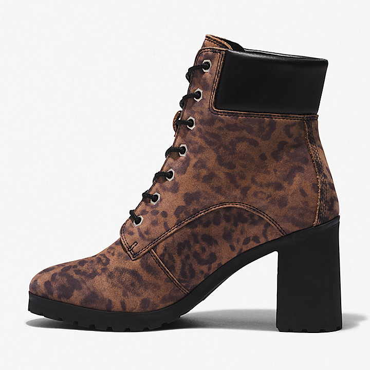 Allington Heeled 6 Inch Boot for Women in Animal Print