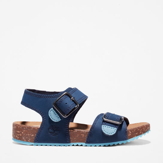 Castle Island Backstrap Sandal for Youth in Navy | Timberland