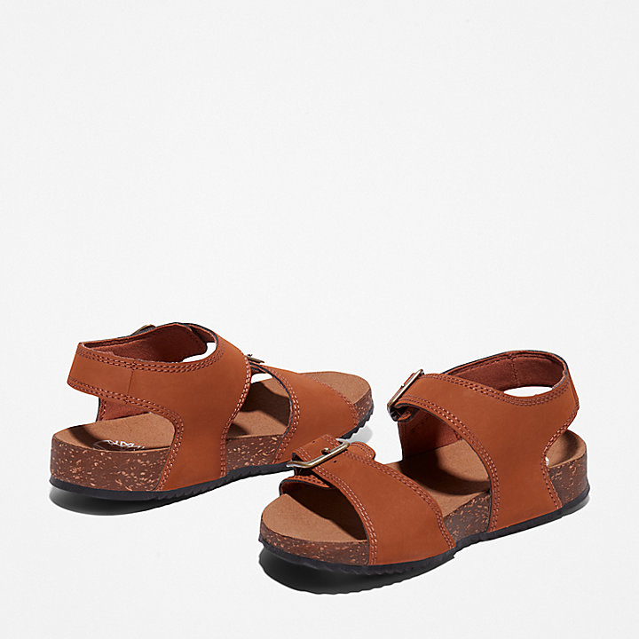 Castle Island Backstrap Sandal for Youth in Brown