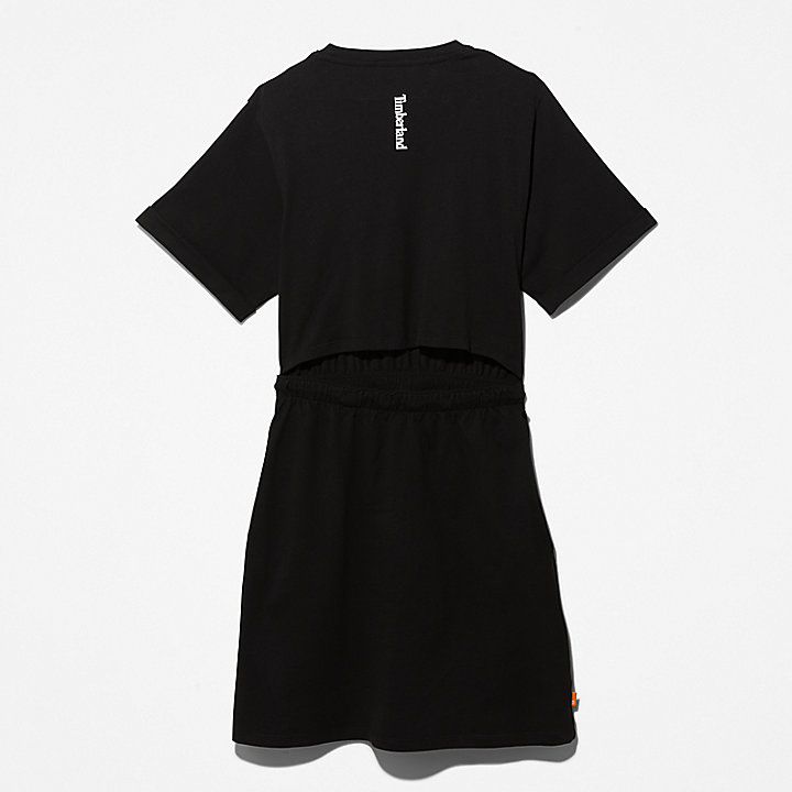 Robe t-shirt pour femme en noir