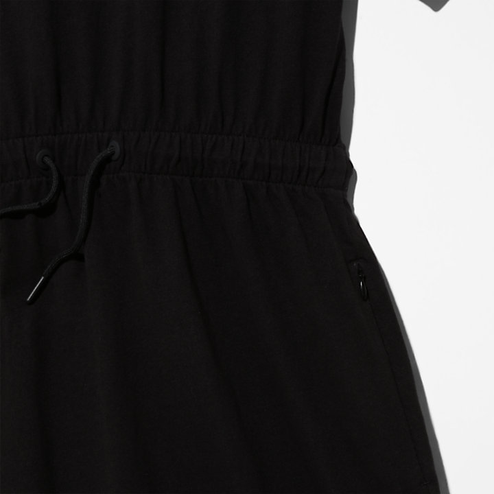 T-Shirt-Kleid für Damen in Schwarz-