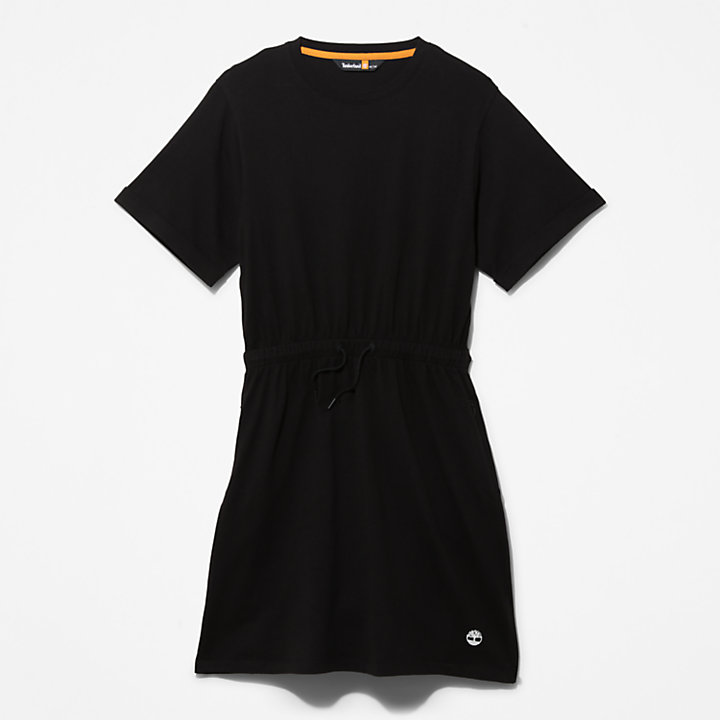 Robe t-shirt pour femme en noir-