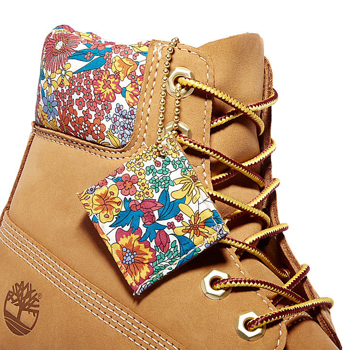 6-Inch Boot Timberland Made with Liberty Fabrics femme en jaune