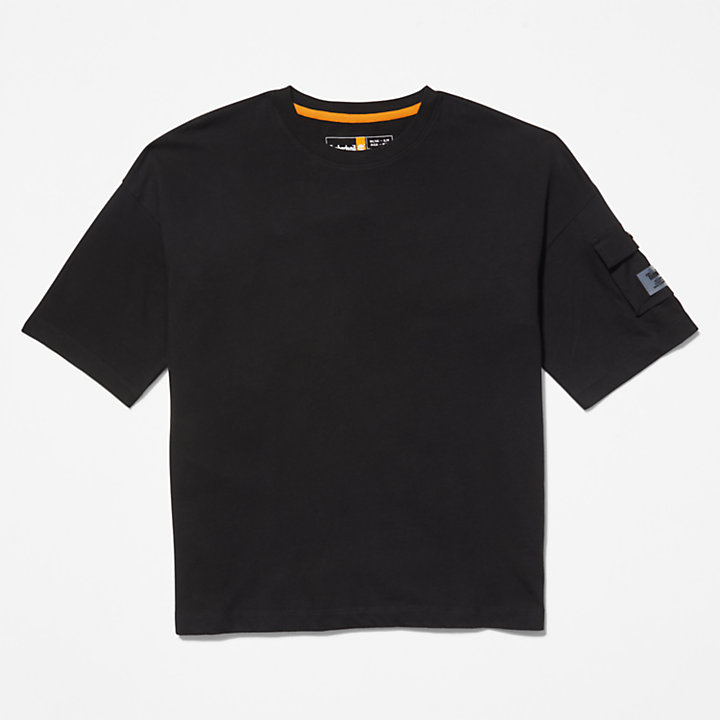 Progressive Utility T-shirt met Zak voor dames in zwart-