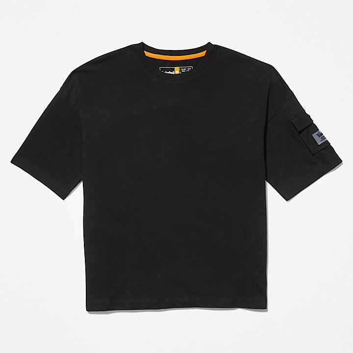 Progressive Utility T-Shirt mit Tasche für Damen in Schwarz