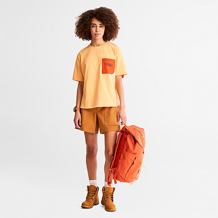 TimberCHILL™ T-Shirt mit Tasche für Damen in Orange
