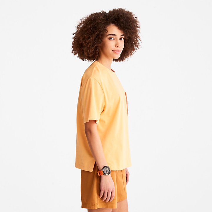 TimberCHILL™ T-Shirt mit Tasche für Damen in Orange-