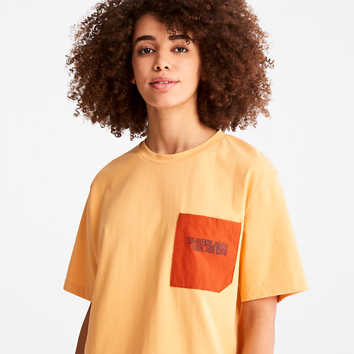 TimberCHILL™ Pocket T-Shirt voor dames in oranje-