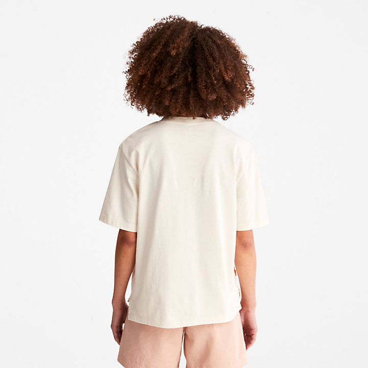 T-shirt con Tasca da Donna TimberCHILL™ in bianco-