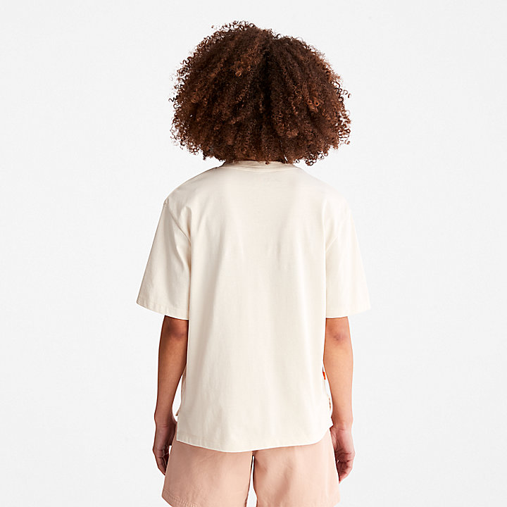 T-shirt con Tasca da Donna TimberCHILL™ in bianco