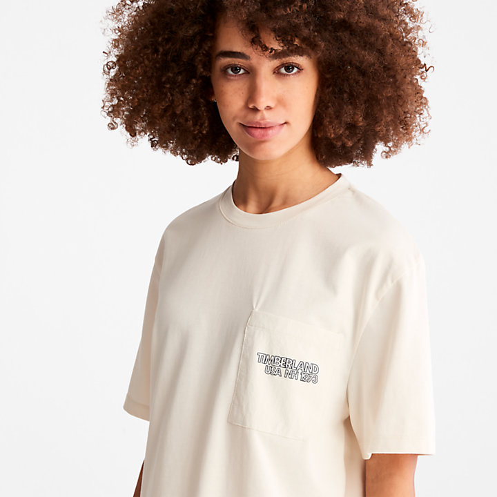 TimberCHILL™ T-Shirt mit Tasche für Damen in Weiß-