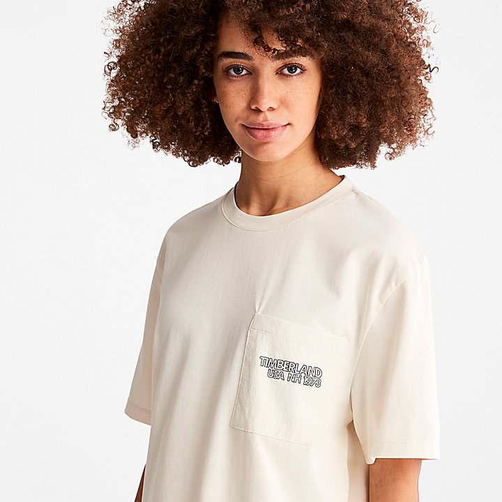 TimberCHILL™ T-Shirt mit Tasche für Damen in Weiß