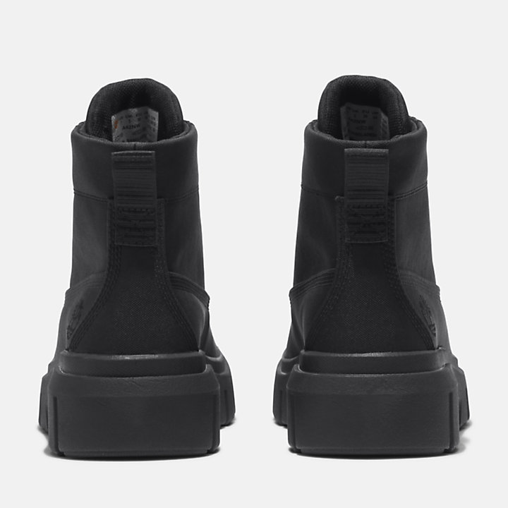 Greyfield canvas boots voor dames in zwart-