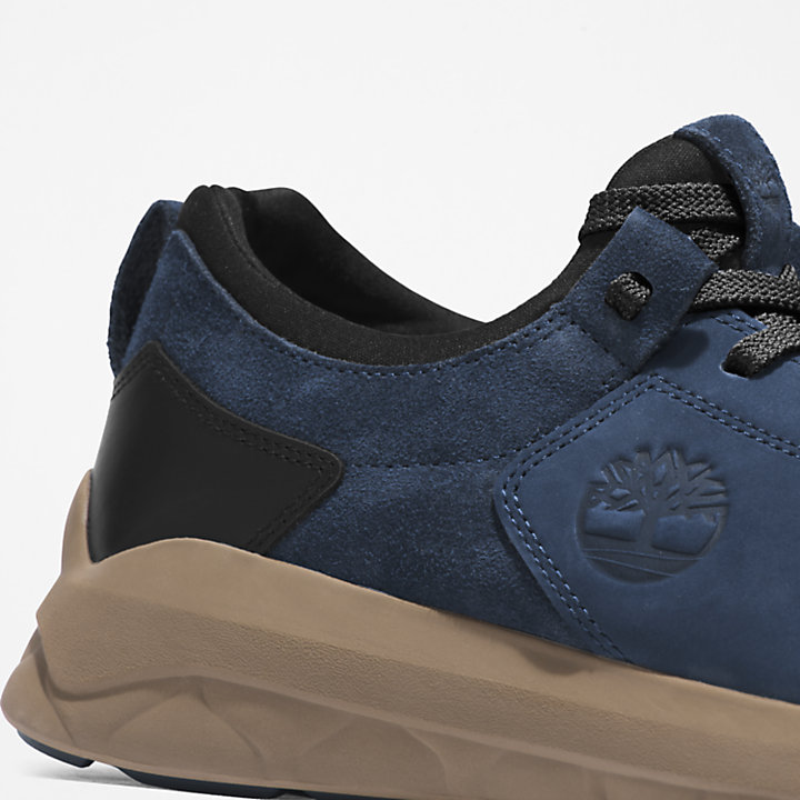 Leren Bradstreet Ultra Sneaker voor heren in marineblauw-