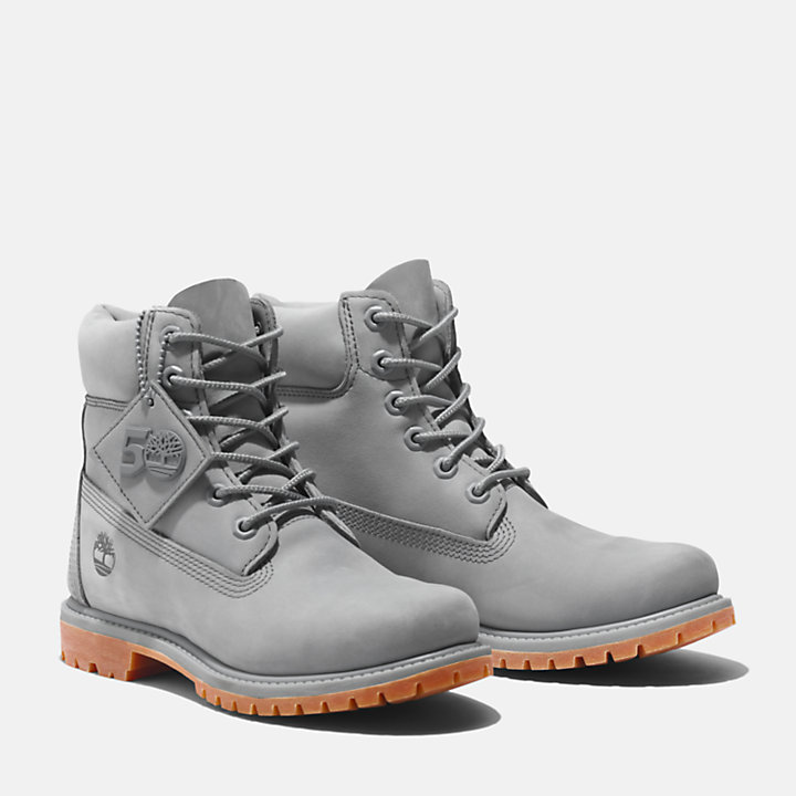 Timberland® 50th Edition Premium 6-Inch Waterproof Boot for Women in Grey-