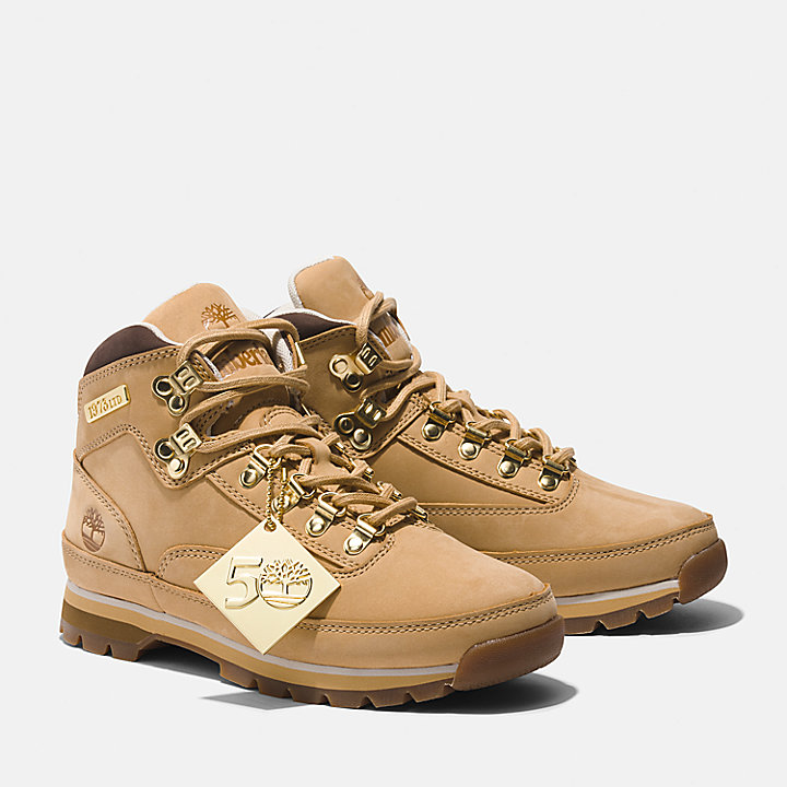 Timberland® 50th Edition Butters Euro Hiker Leather Boot for Women in Golden Butter