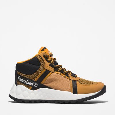 Timberland Solar Wave Lt Hiker For Youth In Yellow Brown Kids